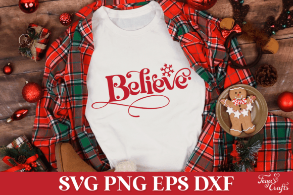 Believe Christmas SVG Quote: Holiday Graphics for Crafts & Content