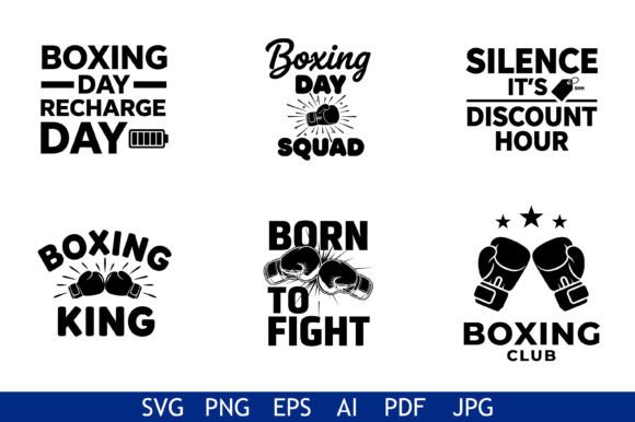 Boxing Quote Bundle SVG Pack: Graphics for Crafts & Local Branding