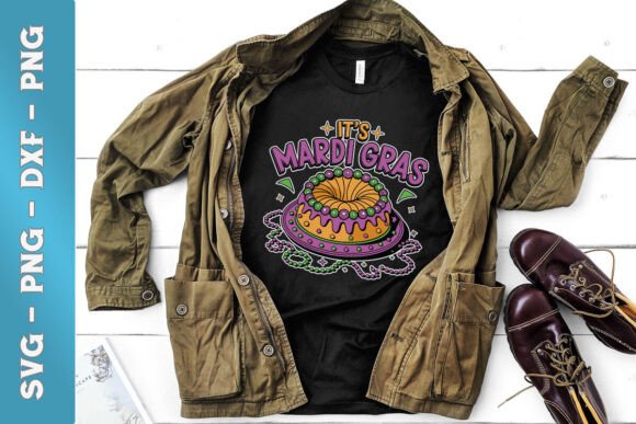 It’s Mardi Gras Food Quote Funny SVG: Graphics for Crafts & Local Branding