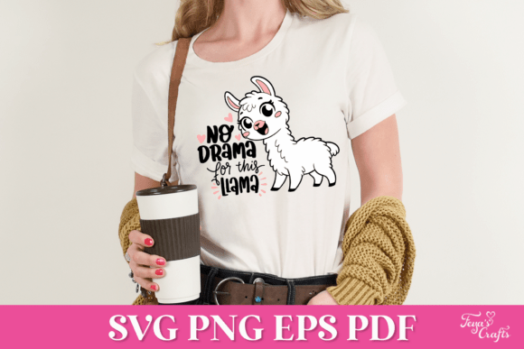 No Drama for This Llama SVG Quote: Graphics & Crafts
