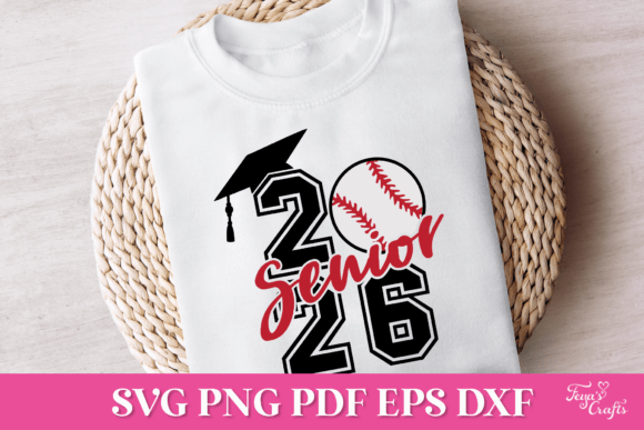 Senior 2026 Baseball SVG Quote — Graphics for Crafts